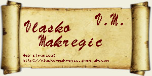 Vlaško Makregić vizit kartica